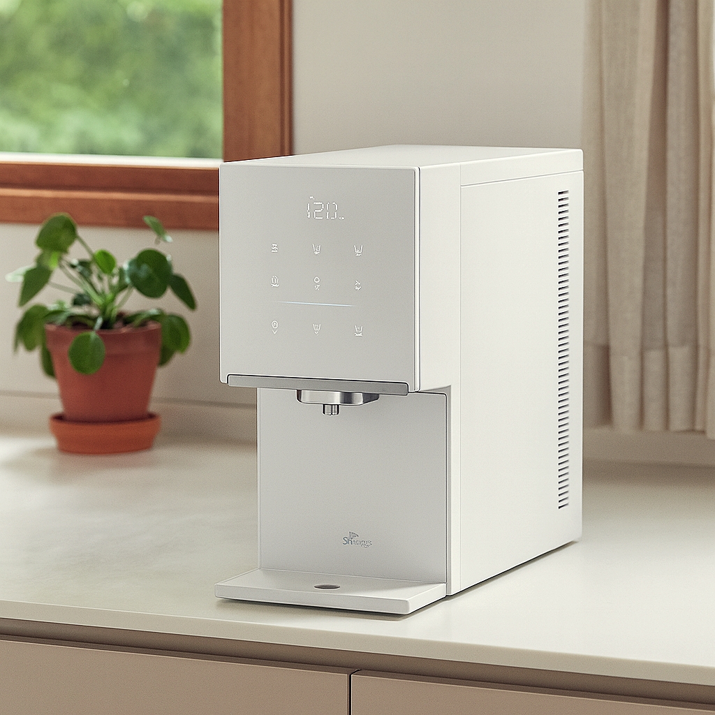 SK매직 원코크플러스 얼음정수기 카페 공간 배치