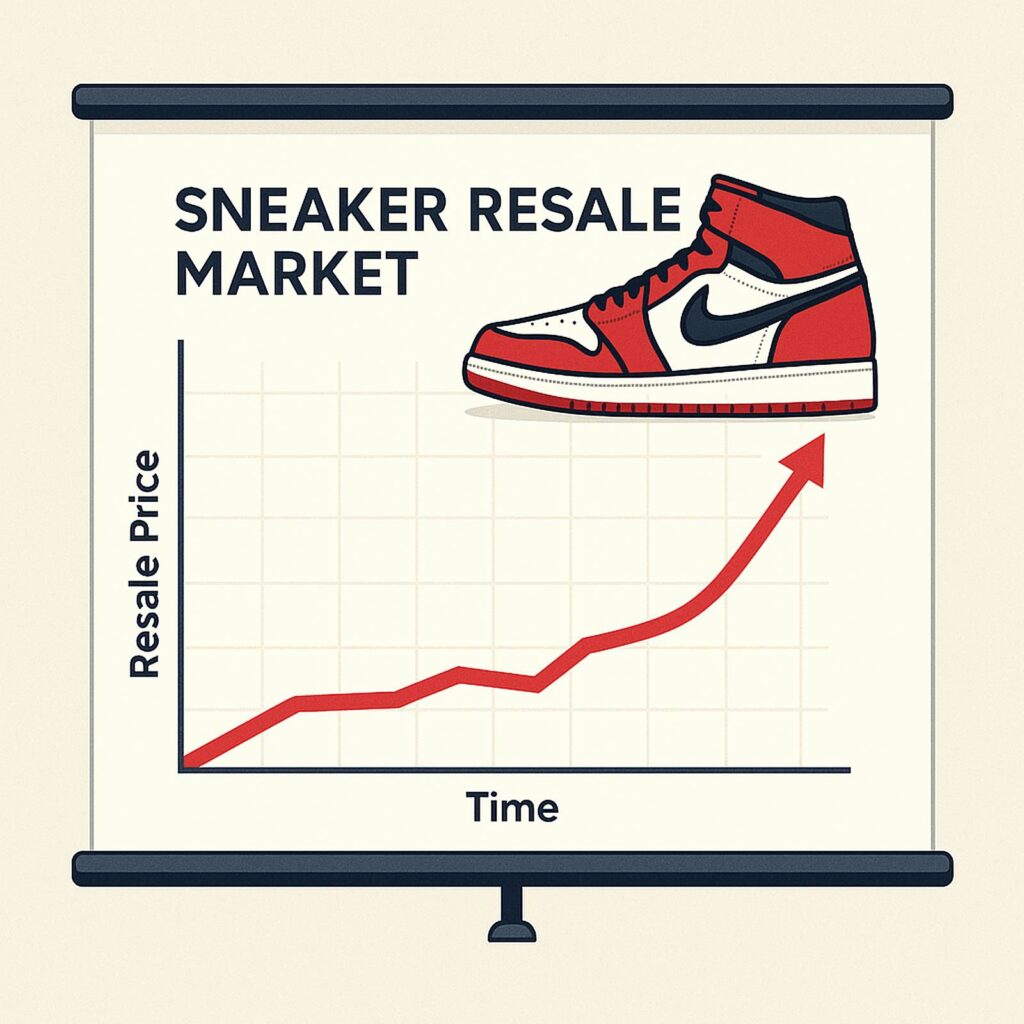 스니커즈 리셀 시세 상승 그래프